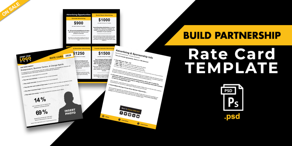 Your Partnership Rate Card Template